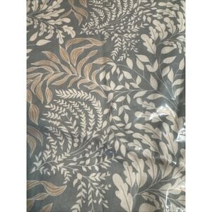 Rejuvenation Throw Pillow Cover Linen Botanical 20" Square Light Green Leaves